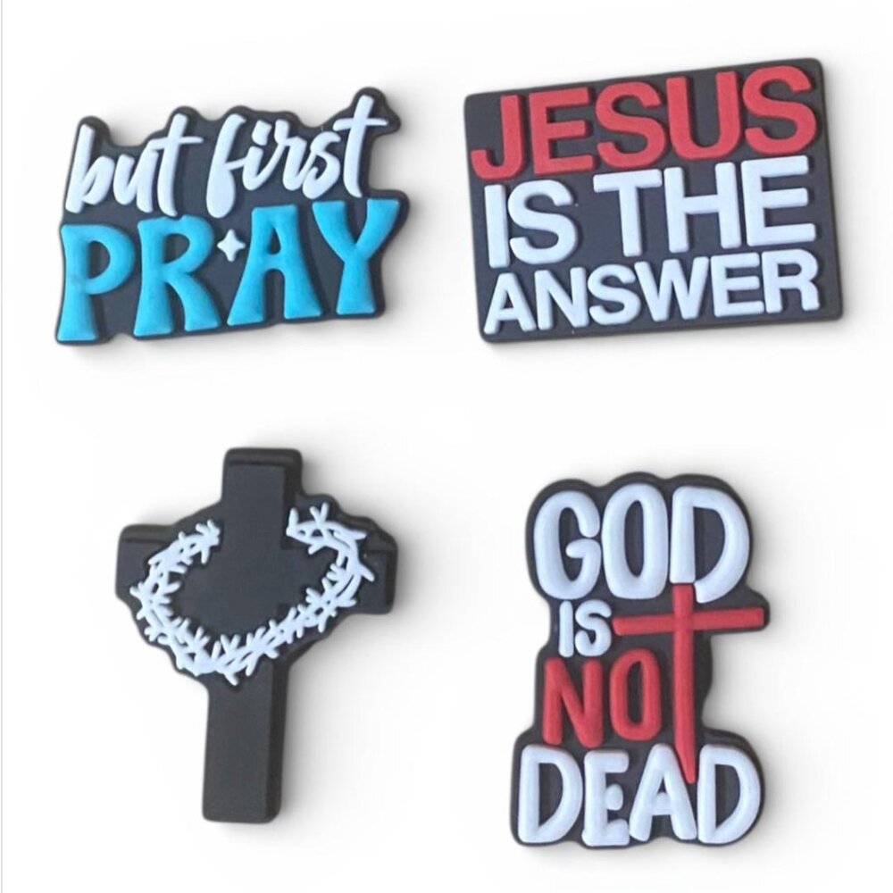 NEW - 4PCS I Can Do All Things Through Christ BUNDLE 3 - SHOE CHARMS